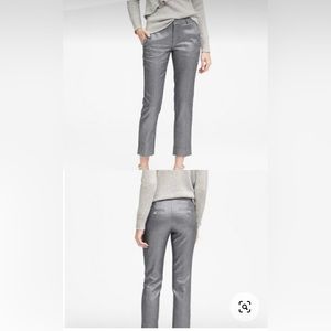 EUC Banana Republic silver sparkle dress pants